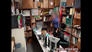 Preview 2 of Gost Xxxdick - Real Sexy Shoplifting Babe Backroom Sex