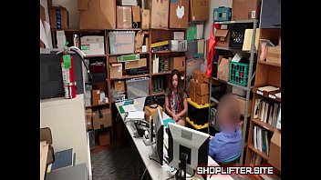 Preview 4 of Gost Xxxdick - Real Sexy Shoplifting Babe Backroom Sex