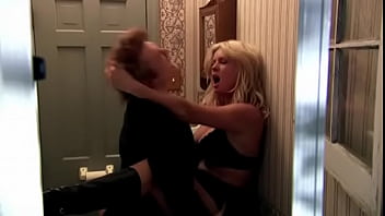 Preview 3 of Jony Vai Xnx - Rachel Hunter - hot milf fucking boy in the bathroom