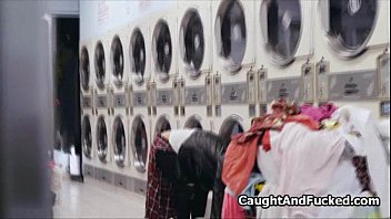 Preview 1 of Xxx Bp Booo - Busty caught stealing at laundromat