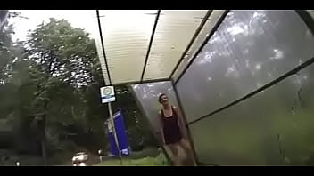 Preview 3 of Cums Drink In Glass - sexy girl public pissing bus at flashing schau auf der seite Frauenmeister