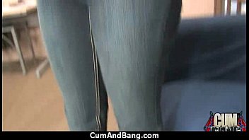 Preview 1 of Small Boy Vs Big Girl Xnxxxsex - Cum Slut Introduced To Bukkake 13