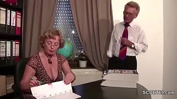 Preview 1 of Violets 1st Gloryhole Visit - German Old Couple in First Time Porn Casting Roleplay