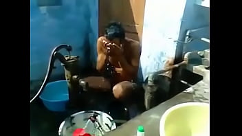 Preview 1 of She Cries Out Stop - indian boy bulge while bathing