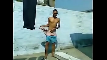 Preview 4 of She Cries Out Stop - indian boy bulge while bathing
