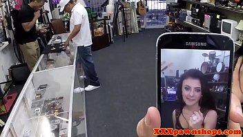 Preview 2 of Ehotxzzrw - Pawnshop babe facialized after cocksucking