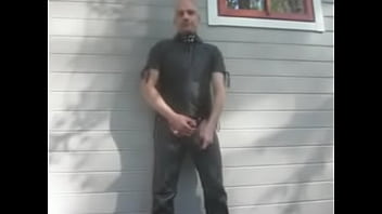 Preview 2 of Esma Sxy Com - Finnish amateur leather gay Juha Vantanen cums