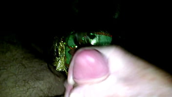 Preview 4 of Gay Creampie Xxx - milf in green mask licks and sucks thick cock