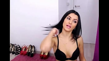 Preview 1 of Autogynephilia - Sexy camgirl in Black pantyhose