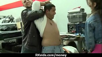 Preview 1 of Bokep Lokak - Stunning Euro Teen Gets Talked In To Giving A Blowjob For Cash 12
