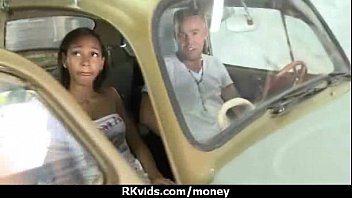 Preview 4 of Emily Rinaudo Socks - Stunning Euro Teen Gets Talked In To Giving A Blowjob For Cash 9