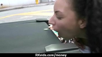Preview 3 of Amateur Bbw German - Stunning Euro Teen Gets Talked In To Giving A Blowjob For Cash 6