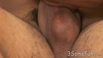 Preview 1 of Chyna Red Bbw Creampie - trio goes for sloppy circle oral on a bed