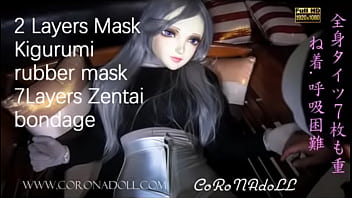 Preview 1 of Marocchina Di Parma - 7 Layers zentai and 2 Layers mask bondage