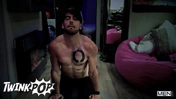Preview 1 of 16 Shalki - Callum And Cole Flip Fuck Each Other While Horny Stud Dante Colle Enjoys The Show - TWINKPOP