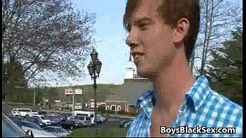 Preview 3 of Findmonster Tits Xnxx Ninja - Blacks On Boys - Bareback Black Guy Fuck White Twink Gay Boy 15