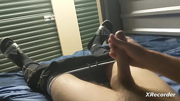 Preview 1 of Violet Porny - Gay sex photo with medium cock Luke Takes Long Cock Up His Hole!