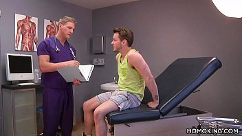 Preview 1 of Deepvlesbian Fisting - Gay doctor sucking off his handsome patient