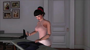 Preview 1 of Tied To The Bed Posts - Tareas Domesticas
