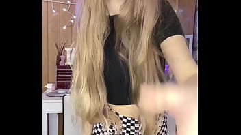 Preview 1 of Rough O - Tiny 4&#039_11&quot_ Blonde Amateur Strips Down Then Uses Her Monster Dildo To Stretch Her Little Pink Pussy And Cums Hard Like A Slut | The Panty Bank - Used Panties