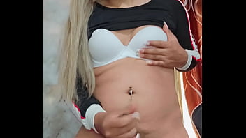Preview 4 of Dani Saniele - Hermosa transexual haciendo cosas ricas