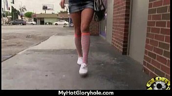 Preview 1 of Milf Boy Nabor Vid - Gloryhole Blowjob Hottie makes every dick cum 21