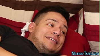 Preview 1 of Stand Up Mutual Masturbation - Masseuse tugs for swallow