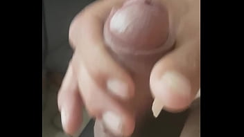 Preview 1 of Follo A Mi Madre A La Fuerza - Stroking my hard uncut cock till i cum