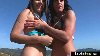 Preview 4 of Forse Naked Amateur - (Rahyndee &amp_ Valentina Nappi) Lesbian Lovely Teen Girl In Sex Action Tape movie-24