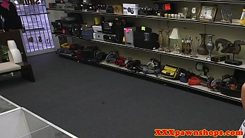 Preview 1 of Leaking Sister Fuck - Tattooed pawnshop babe sucks dick before sex