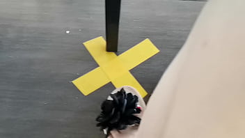Preview 2 of Breast Milk Feed Rape - Flip flops in crowded public place