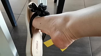 Preview 3 of Breast Milk Feed Rape - Flip flops in crowded public place