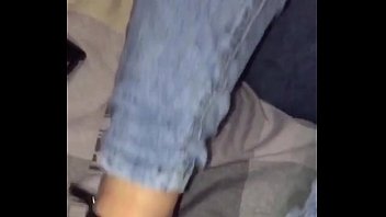 Preview 2 of Riding Big Dick Under Table - Cute clothed sexy teen making shoejob and blowjob with cumshot on her body