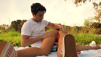 Preview 2 of Sunil Energy Xxx Video Open - Risky Outdoor Sex! Horny Couple Fucking at the Public Park