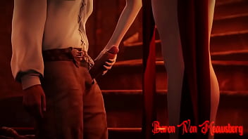 Preview 1 of Blue Honeymoon - Countess giving a handjob