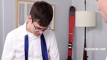 Preview 2 of Den Cam4 - Huge Dick Step Dad Introduces Step Son A Family Tradition