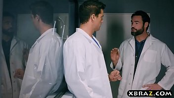 Preview 2 of Tram Pararam - Sex crazed patient gets double stuffed by two doctors