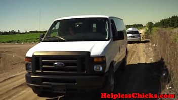 Preview 1 of Russian Old And Daughter - Stranded teenie hardfucked in strangers van