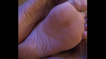 Preview 3 of Japan Vagina Fur - homemade footjob with bare feet