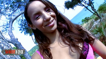 Preview 1 of Rena Aihara - Skinny young latin babe fucked by Big muscle guy with large cock