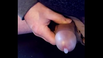 Preview 4 of Grandma And Grandp - Tan Stocking cumshot