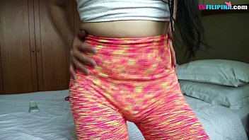 Preview 2 of Father Daughter Challenge - Sexy TS Filipina Twerking Hot In Yoga Pants