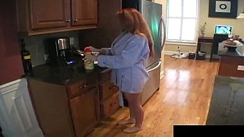 Preview 1 of Cusing Sex - Redheaded Janet plunking her warm soft bubble butt