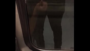 Preview 3 of Female Sex Cell - Me masturban en el metro