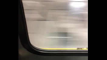 Preview 1 of Female Sex Cell - Me masturban en el metro