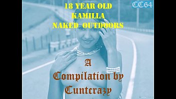 Preview 1 of B Actres - teen Kamilla (Russian,  Indian looks) fully naked in nature