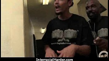 Preview 1 of Naughty Qmerican - White Girl Spit Roasted By Big Black Cock 10
