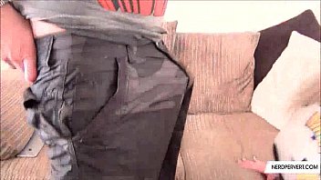 Preview 1 of Feet Tickling Ass - Chubby Blonde Girl POV Blowjob