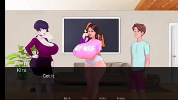 Preview 2 of Sister Fuck Playing Games - SexNote Cap 43 - le como el co&ntilde_o a una MILF de tetas enormes