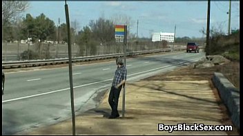 Preview 2 of Lucy Larex - Blacks On Boys - Skinny White Gay Boy Fucked By BBC 09
